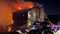 At least 66 dead as fire engulfs Turkish ski hotel