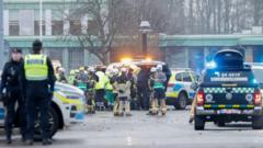 ‘There was blood everywhere’ – witnesses shocked after Sweden school shooting