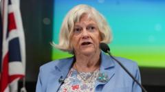 Ann Widdecombe’s loved ones gather for her funeral