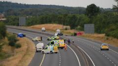 Five teenagers dead and four injured after car drives on wrong side of motorway